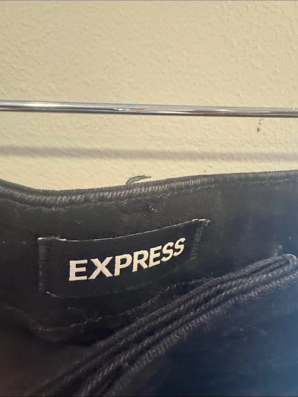Express Black Skinny Jeans Men's Size 33x34 Cotton Spandex